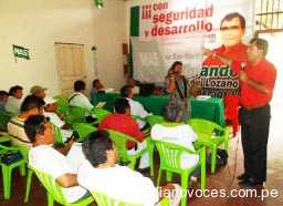 Rolando Reátegui Lozano, capacita a dirigentes