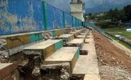 TRIBUNAS DEL ESTADIO MUNICIAL. Ojalá esta semana se reinicien obras