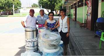 entrega de utensilios de cocina