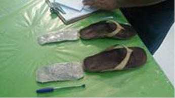 Sandalias con doble fondo