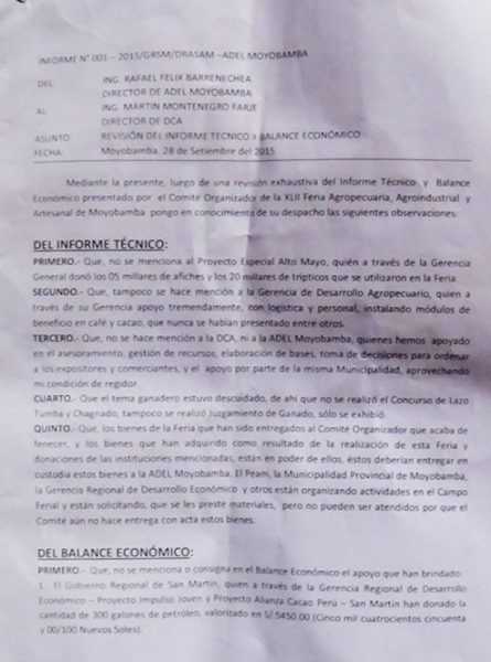 INFORME DE FELIX BARRENECHEA