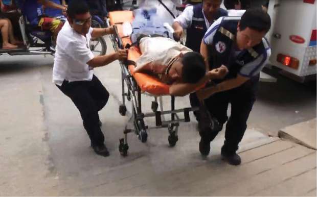 Herido llega a Hospital