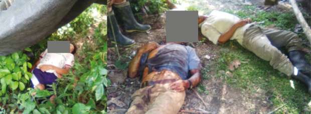 CUERPOS DE PADRE E HIJOS ASESINADOS