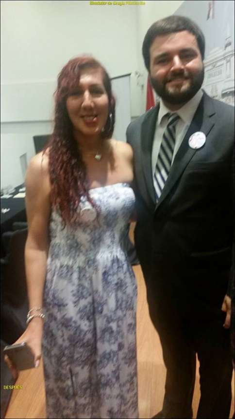 ANGIE GONZALES y el congresista Alberto de Belaúnde