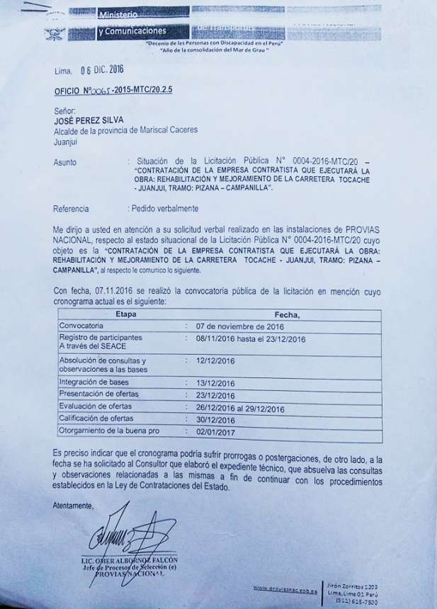 DOCUMENTO OFICIAL
