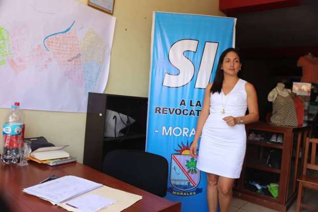 ROCÍO CASTRO MORI. PROMOTORA DE LA REVOCATORIA DE MORALES