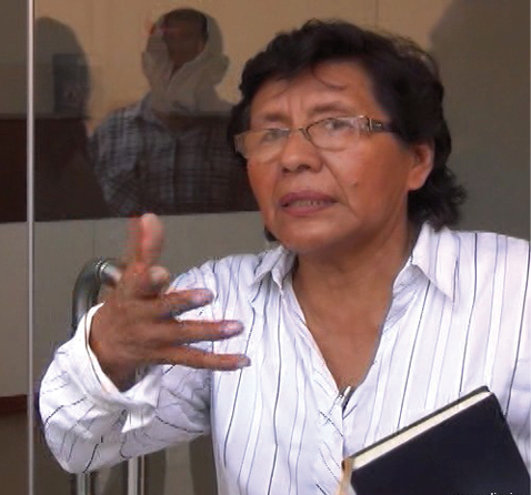 LUCINDA VASQUEZ VELA. Secretaria General del SUTEP