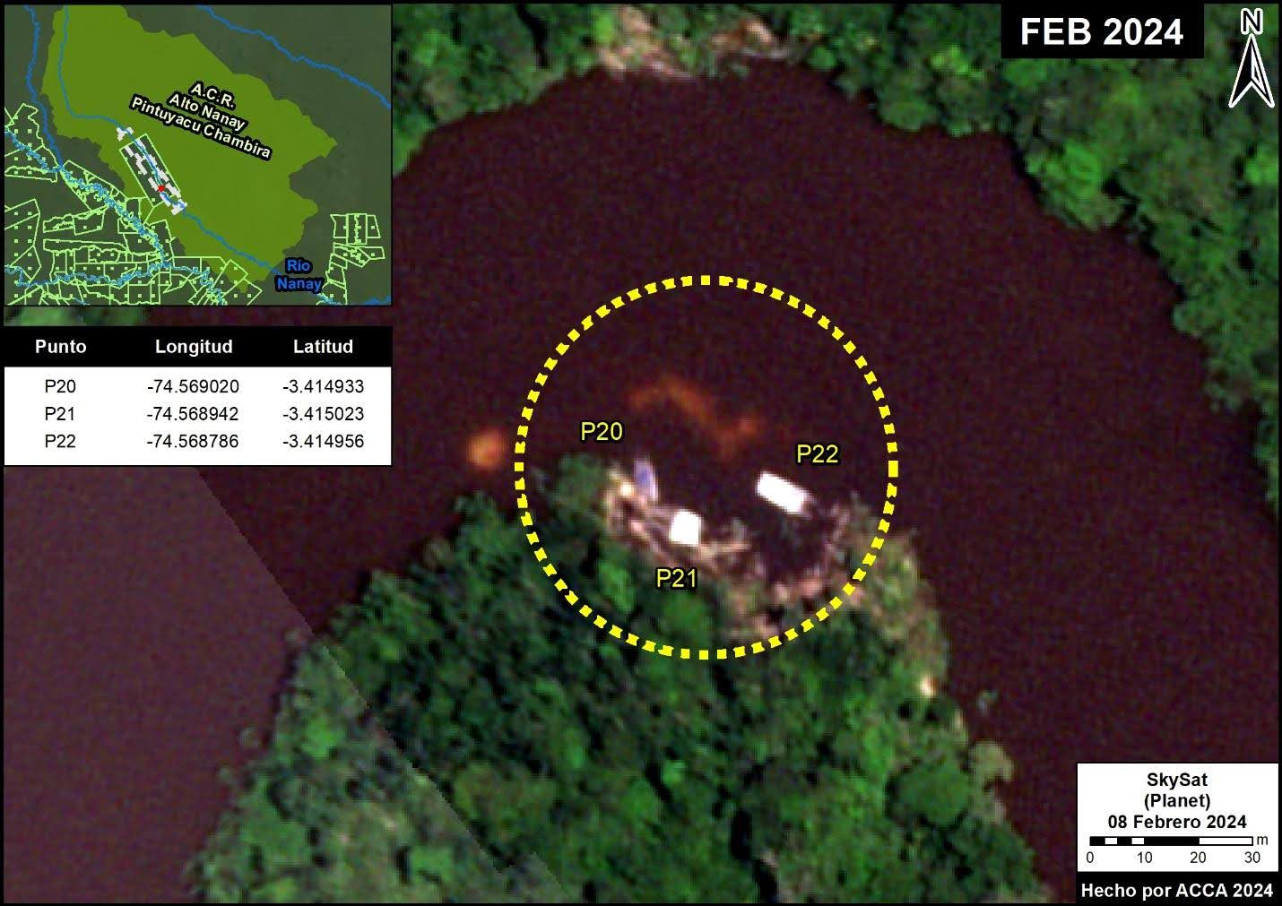 Loreto detectan deforestación por minería ilegal en el Río Nanay