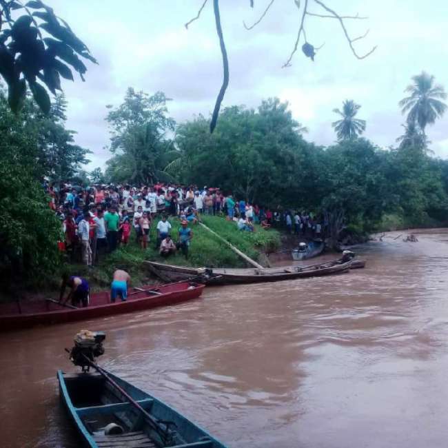 San Hilarión: Canoa naufraga en el Huallaga y agricultor desaparece