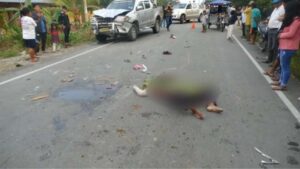 CAMIONETA EMBISTIÓ A UN MOTOCAR Esposos evangélicos mueren  en trágico accidente en vía  Tocache-Uchiza