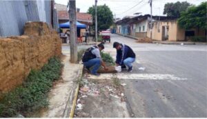 Arrojan desechos hospitalarios en calle del Partido Alto