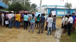 Pobladores de San Martín de Cumbaza protestan exigiendo agua potable
