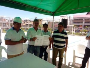 Entregan terreno para asfaltado de II etapa de Urbanización Los Jardínes