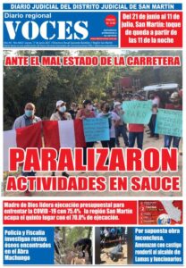 Portada, jueves 17 de junio 2021