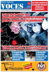 Portada, jueves 06 de mayo 2021