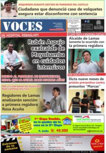 Portada del día Miércoles 22 de Agosto del 2018