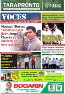 Portada del día Viernes 16 de Noviembre del 2018
