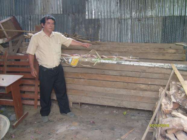 Autoridad Regional Ambiental de Tarapoto dona madera a I.E.I.N° 0603