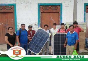 Comunidades de Pachiza reciben paneles solares