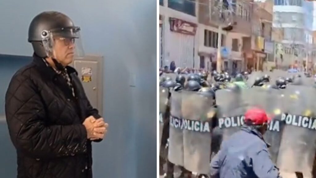 Phillip Butters, candidato a la presidencia por Avanza País, fue agredido por manifestantes en Juliaca