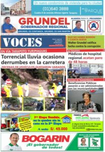 Portada del día Jueves 29 de Noviembre del 2018