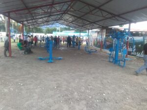 Grupo Caridad instala primer gimnasio al aire libre