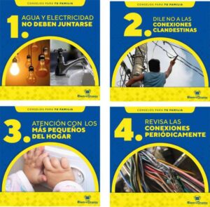 Consejos para el cuidado de la integridad y el correcto uso de la energía eléctrica