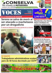Portada del día Jueves 19 de Agosto de 2019