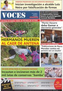 Portada del día Viernes 23 de Marzo del 2018