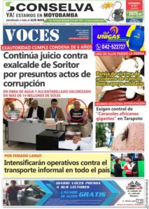 Portada del día Jueves 31 de Octubre de 2019