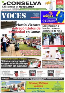 Portada del día Viernes 17 de Mayo de 2019