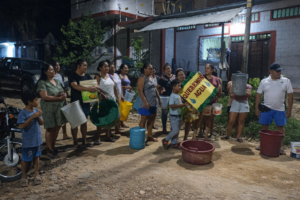 Vecinos de la urbanización Waldemar Tello de Morales protestan por desabastecimiento de agua potable