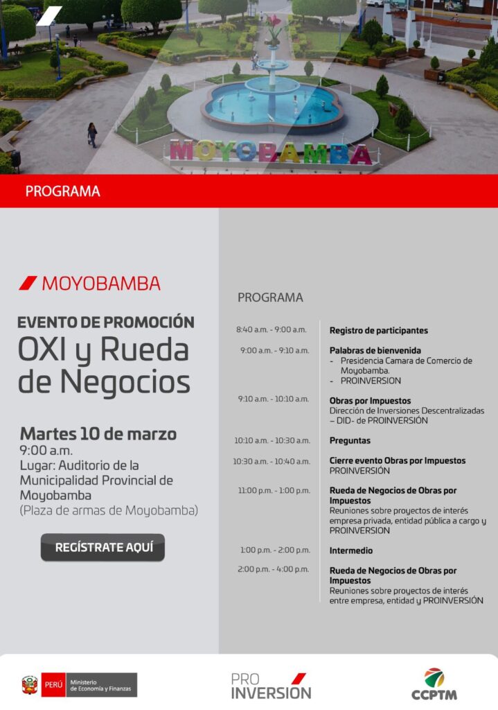 CCPTM impulsa la unidad empresarial del Alto Mayo y convoca a un gran bloque regional