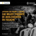 En Tocache: Condenan a 25 años de prisión a mujer por trata de menores