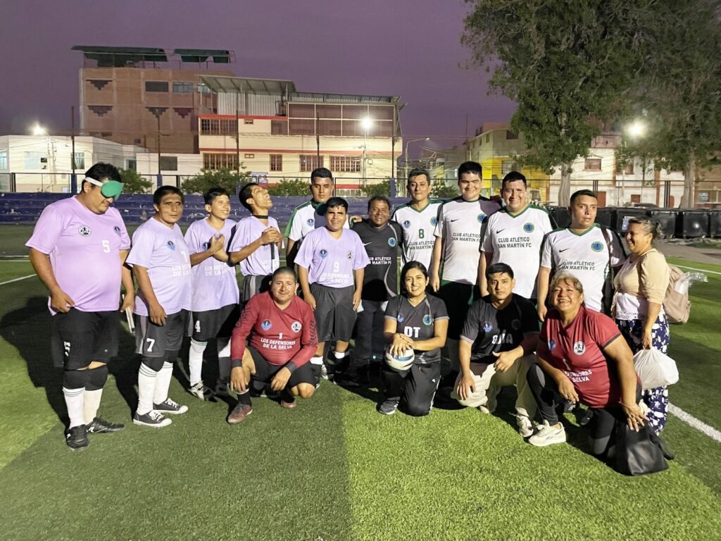 San Martín logra podio nacional en fútbol para ciegos