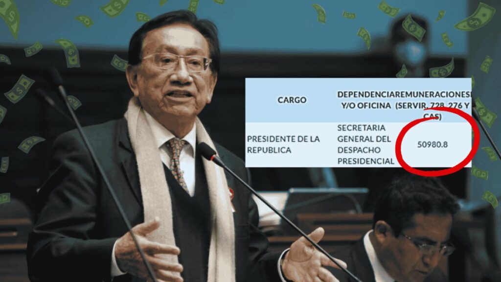 Sueldo presidencial en la mira: José María Balcázar supera los S/50 mil mensuales según registros oficiales