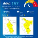 Fuertes lluvias y vientos intensos activan alerta amarilla en San Martín