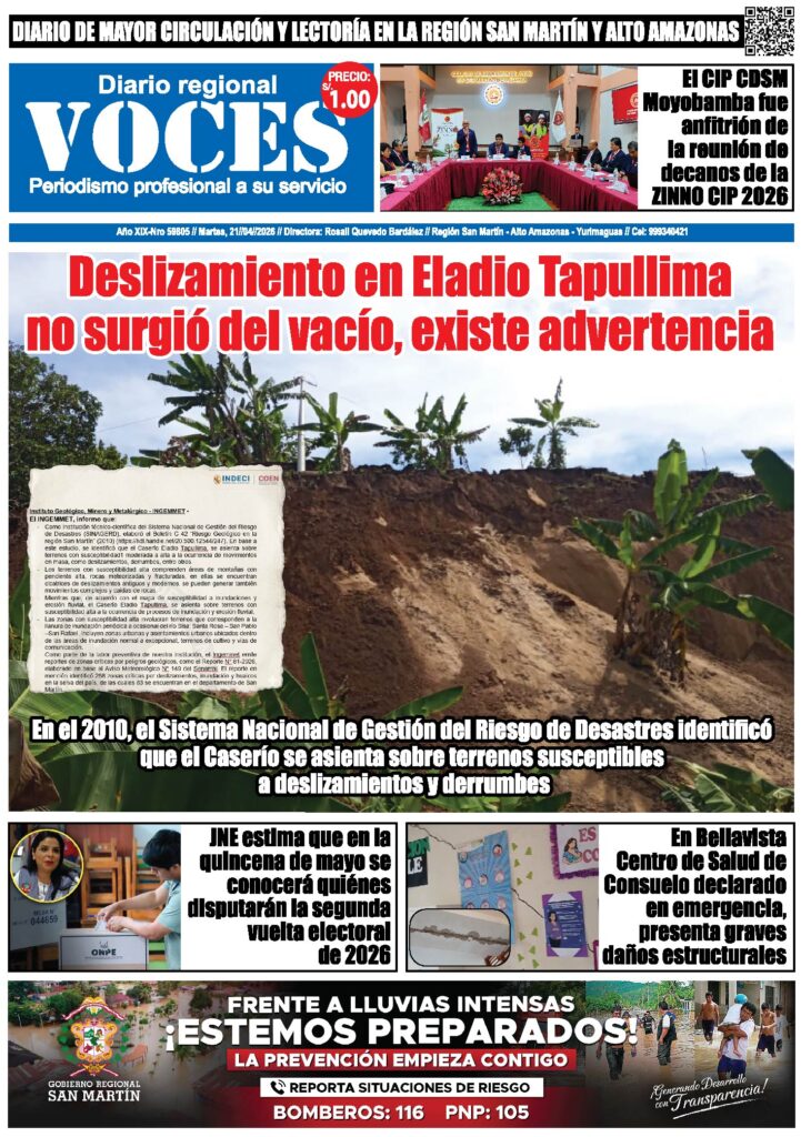 Diario Digital, martes 21 de abril 2026
