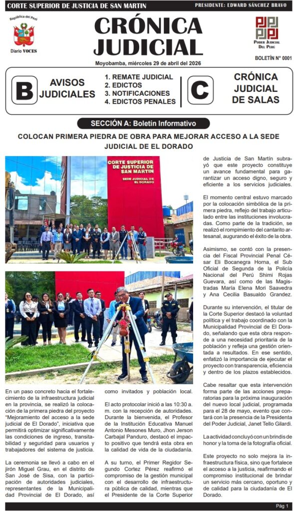 Crónica Judicial, miércoles 29 de abril 2026