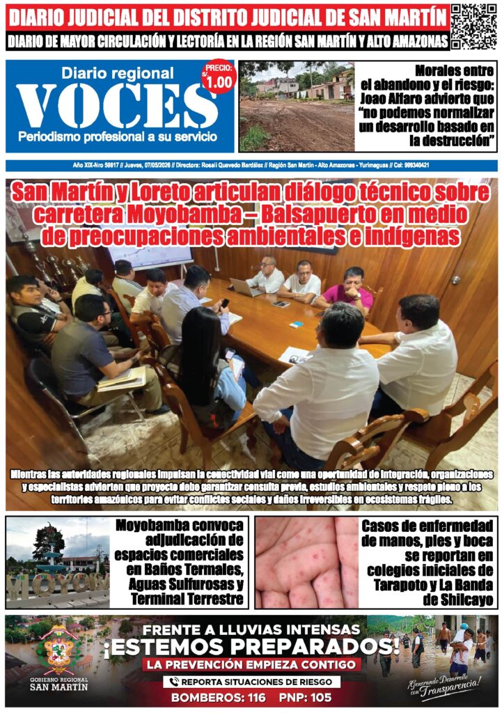 Portada, jueves 07 de mayo 2026