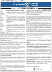 ORDENANZA MUNICIPAL Nro. 674-MPM