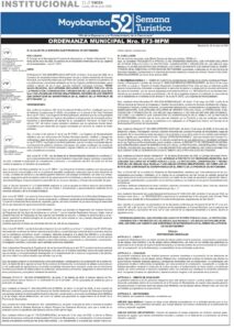 ORDENANZA MUNICIPAL Nro. 673-MPM