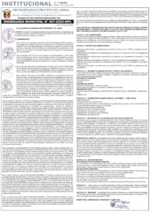 ORDENANZA MUNICIPAL N° 007-2025-MPL