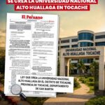 Crean la Universidad Nacional Alto Huallaga en Tocache