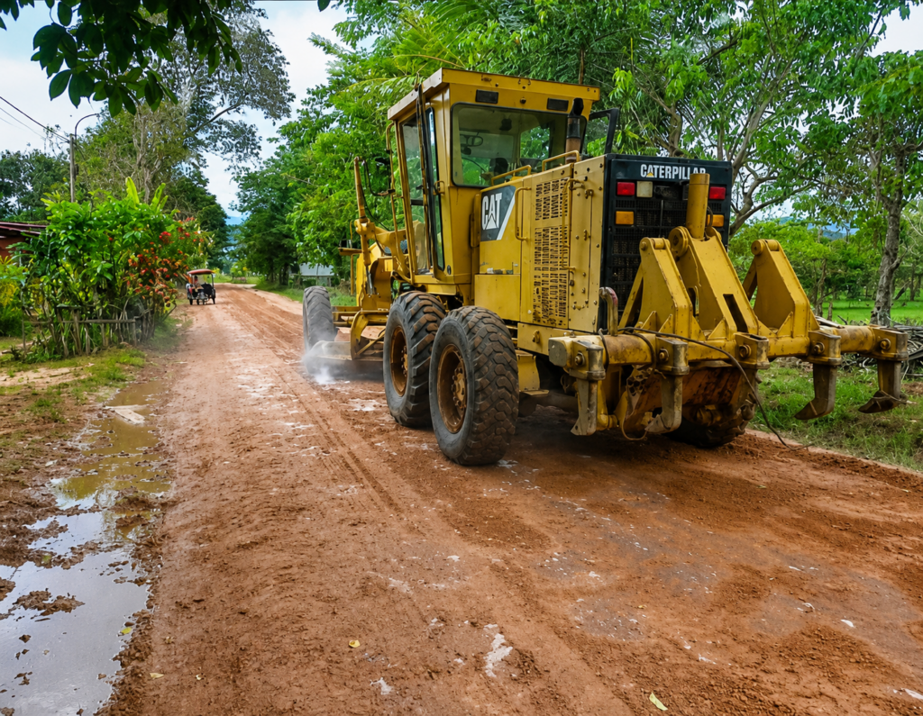 Municipalidad de Sauce realiza mantenimiento de la carretera hacia el caserío Dos de Mayo
