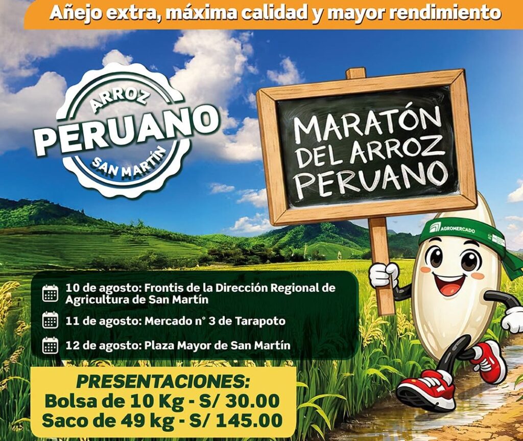 En Mercados de Tarapoto: Arroz sin intermediarios y más cerca del consumidor
