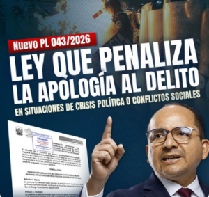 Consejo de la Prensa Peruana cuestiona proyecto sobre apología al delito durante crisis política