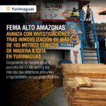Operativos simultáneos en la Amazonía: Incautan más de 103 metros cúbicos de madera y sentencian a implicado por tráfico ilegal