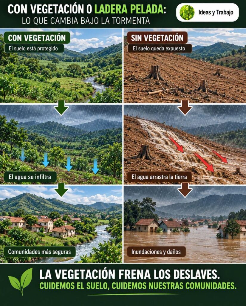Amenaza bajo la lluvia: La deforestación de laderas incrementa el riesgo de deslizamientos e inundaciones en San Martín y la Amazonía