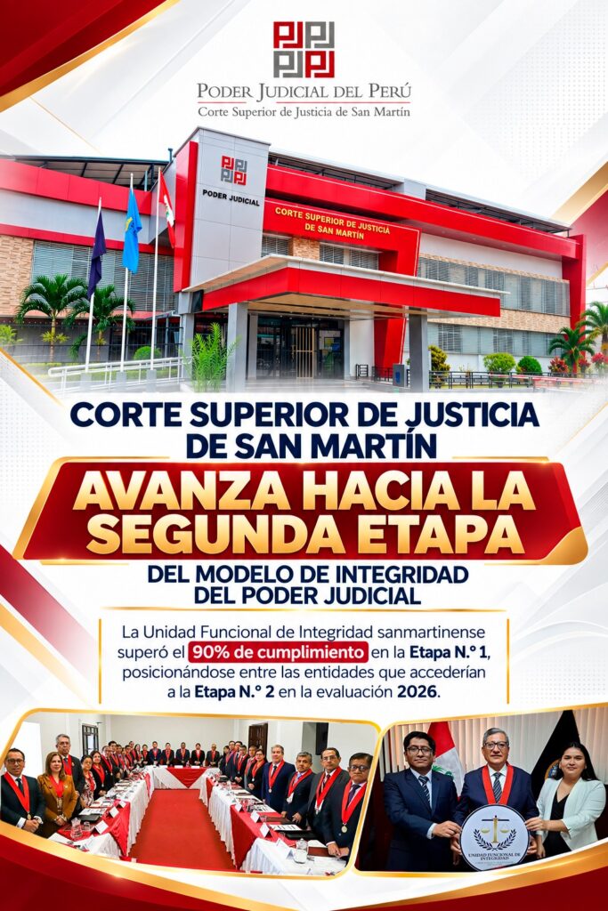 Corte de San Martín avanza hacia la segunda etapa del modelo de Integridad del Poder Judicial